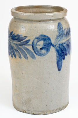 H. MYERS (Henry Remmey working for Merchant Henry Myers) Stoneware Jar, Baltimore, c1825