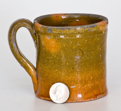 Glazed Redware Mug, probably Galena, Illinois, second half 19th century.