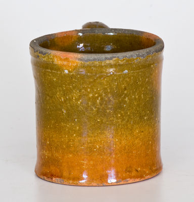 Glazed Redware Mug, probably Galena, Illinois, second half 19th century.