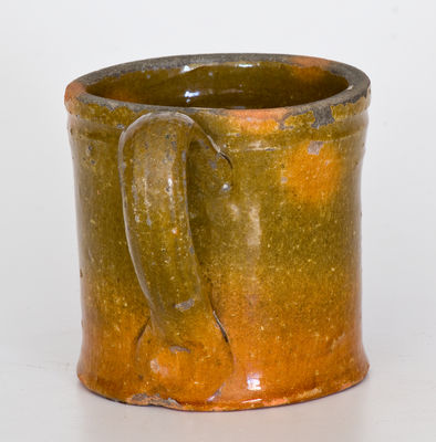 Glazed Redware Mug, probably Galena, Illinois, second half 19th century.