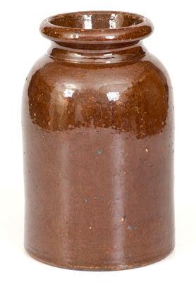 JOHN BELL / WAYNESBORO Redware Jar, c1850-80