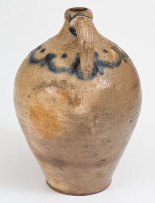 Small-Sized attrib. Clarkson Crolius (Manhattan / New York City) Cobalt-Decorated Stoneware Jug