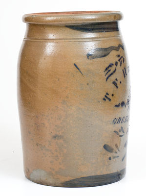 2 Gal. T. F. REPPERT / GREENSBORO, Pennsylvania Stoneware Jar