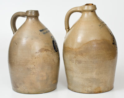 Two Two-Gallon C.W. BRAUN / BUFFALO. N.Y. Stoneware Jugs