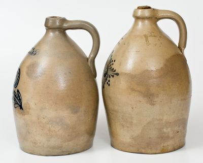 Two Two-Gallon C.W. BRAUN / BUFFALO. N.Y. Stoneware Jugs