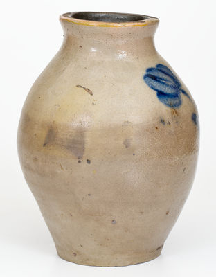 Unusual One-Gallon Stoneware Jar, Northwestern PA or Midwestern U.S. origin, third quarter 19th century
