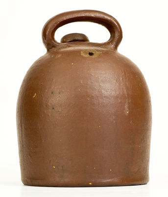 Scarce Mahoning County, Ohio Stoneware Harvest Jug w/ Incised Bird, 