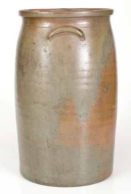 Extremely Rare G. UNSER / JEFFERSONVILLE, Indiana Stoneware Churn w/ Incised Profanity