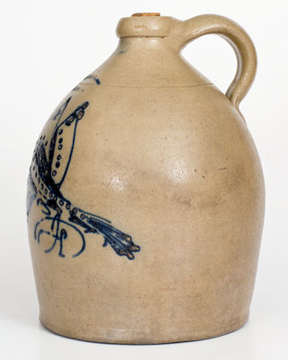 Two-Gallon S. HART / FULTON, NY Stoneware Double-Bird Jug