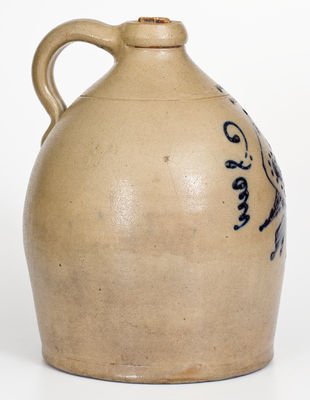 Two-Gallon S. HART / FULTON, NY Stoneware Double-Bird Jug