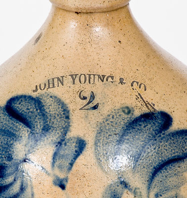 Fine JOHN YOUNG & CO. (Harrisburg, PA) Stoneware Jug