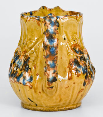 Very Rare S RISLEY / NORWICH, Connecticut Rockingham-Glazed Pitcher