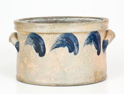 One-Gallon JOHN BELL / WAYNESBORO Cobalt-Decorated Stoneware Butter Crock