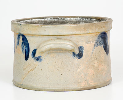 One-Gallon JOHN BELL / WAYNESBORO Cobalt-Decorated Stoneware Butter Crock