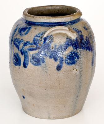 Baltimore Stoneware Jar w/ Elaborate Floral Decoration, David Parr Sr., Baltimore, MD, circa 1825