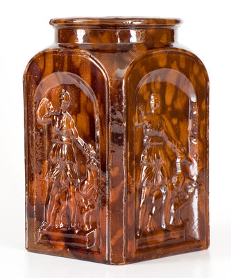 Rare Miller Family / Juniata Pottery (Newport, Pennsylvania) Redware Canning Jar