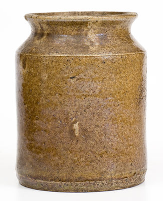 Rare Small-Sized Jar with Alkaline Glaze and Double Letter Stamp, possibly Georgia origin