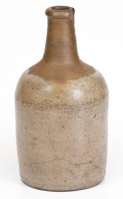Rare HENRY GLAZIER. / HUNTINGDON, PA Salt-Glazed Stoneware Bottle, circa 1831