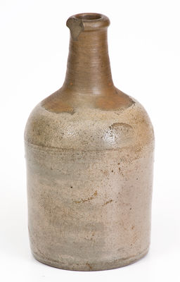 Rare HENRY GLAZIER. / HUNTINGDON, PA Salt-Glazed Stoneware Bottle, circa 1831