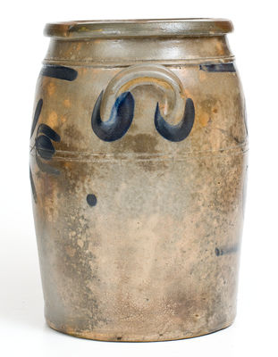 Two-Gallon Stoneware Jar attrib. George and Albert Black, Somerfield, PA, circa 1865