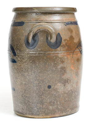 Two-Gallon Stoneware Jar attrib. George and Albert Black, Somerfield, PA, circa 1865
