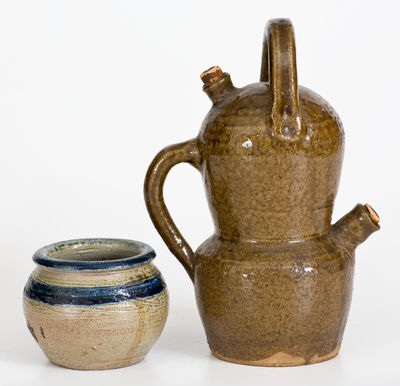 Two Pieces of North Carolina Stoneware, 20th century
