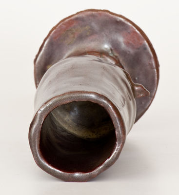 Glazed Stoneware Snake Chalice, 20th century