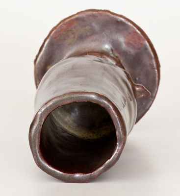 Glazed Stoneware Snake Chalice, 20th century