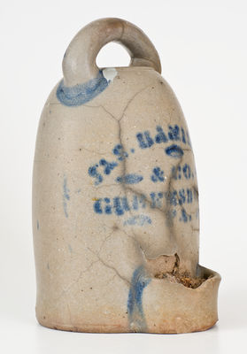 Extremely Rare JAS. HAMILTON & CO. / GREENSBORO, PA Stoneware Chicken Waterer