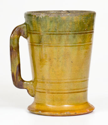Isaac Stahl (Powder Valley, Pennsylvania) Redware Beer Mug, 1935