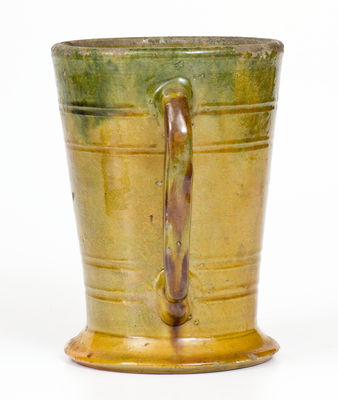 Isaac Stahl (Powder Valley, Pennsylvania) Redware Beer Mug, 1935