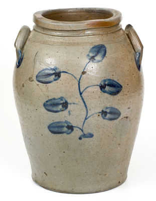 Attrib. Stephen B. Sweeney, Henrico County, VA Stoneware Jar w/ Cobalt