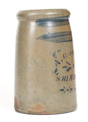 A. CONRAD. / SHINNSTON / W VA. Stoneware Canning Jar