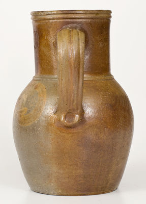 Scarce Coffman Family (Elkton, Rockingham County, VA) Stoneware Pitcher w/ Manganese Decoration