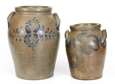 Two Stoneware Jars attrib. Stephen B. Sweeney, Henrico County, Virginia