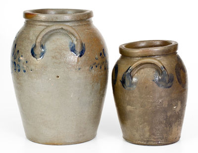 Two Stoneware Jars attrib. Stephen B. Sweeney, Henrico County, Virginia