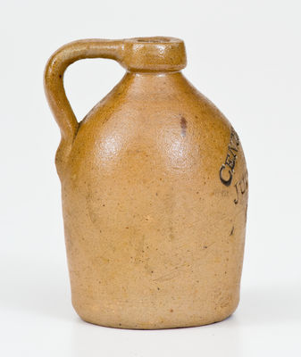 CENTENNIAL / JULY 4TH, 1876 Miniature Stoneware Jug, probably E. & L. P. Norton, Bennington, VT