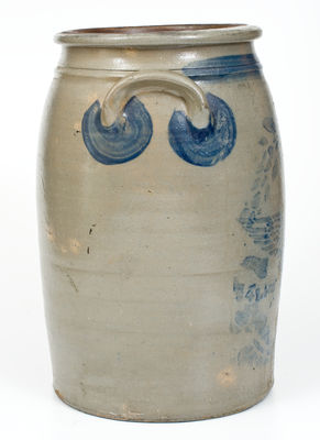 Six-Gallon LION POTTERY (Alexander Conrad, New Geneva, PA) Stoneware Jar