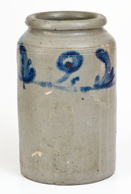 One-Gallon attrib. Henry H. Remmey, Philadelphia, PA Stoneware Jar, circa 1830