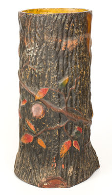 Rustic Redware Umbrella Stand, American, circa 1890