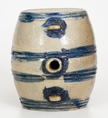 Unusual Northeastern Stoneware Rundlet Dated