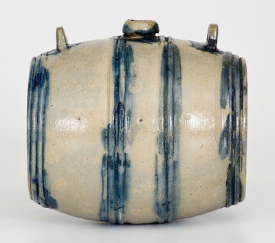 Unusual Northeastern Stoneware Rundlet Dated