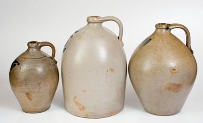 Lot of Three: Stoneware Jugs incl. L. & B. G. CHASE / SOMERSET Example