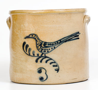 Three-Gallon New England Stoneware Bird Crock