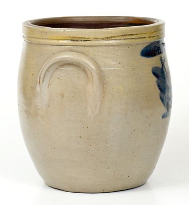 2 Gal. M. WOODRUFF / CORTLAND Stoneware Jar with Cobalt Decoration