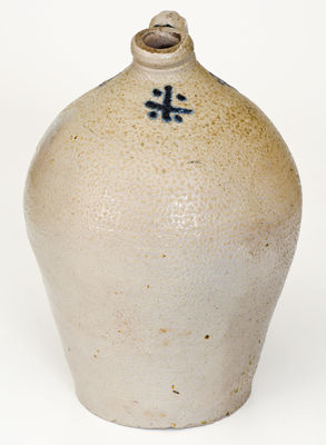 Attrib. Abraham Mead, Greenwich, Connecticut, circa 1790 Stoneware Jug