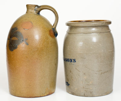 Lot of Two: Beaver, PA Stoneware incl. MURTA & SONS Stenciled Example