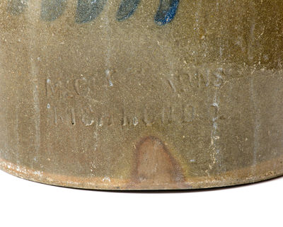 Lot of Two: McCAREL & BURNS / RICHMOND, Ohio Crock (Beaver, PA origin), Beaver Stoneware Jar