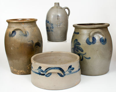 Lot of Four: Mid-Atlantic Stoneware Vessels