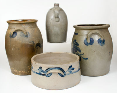 Lot of Four: Mid-Atlantic Stoneware Vessels